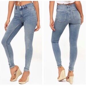 Free People Long & Lean High Waisted Jegging Jeans Size 29